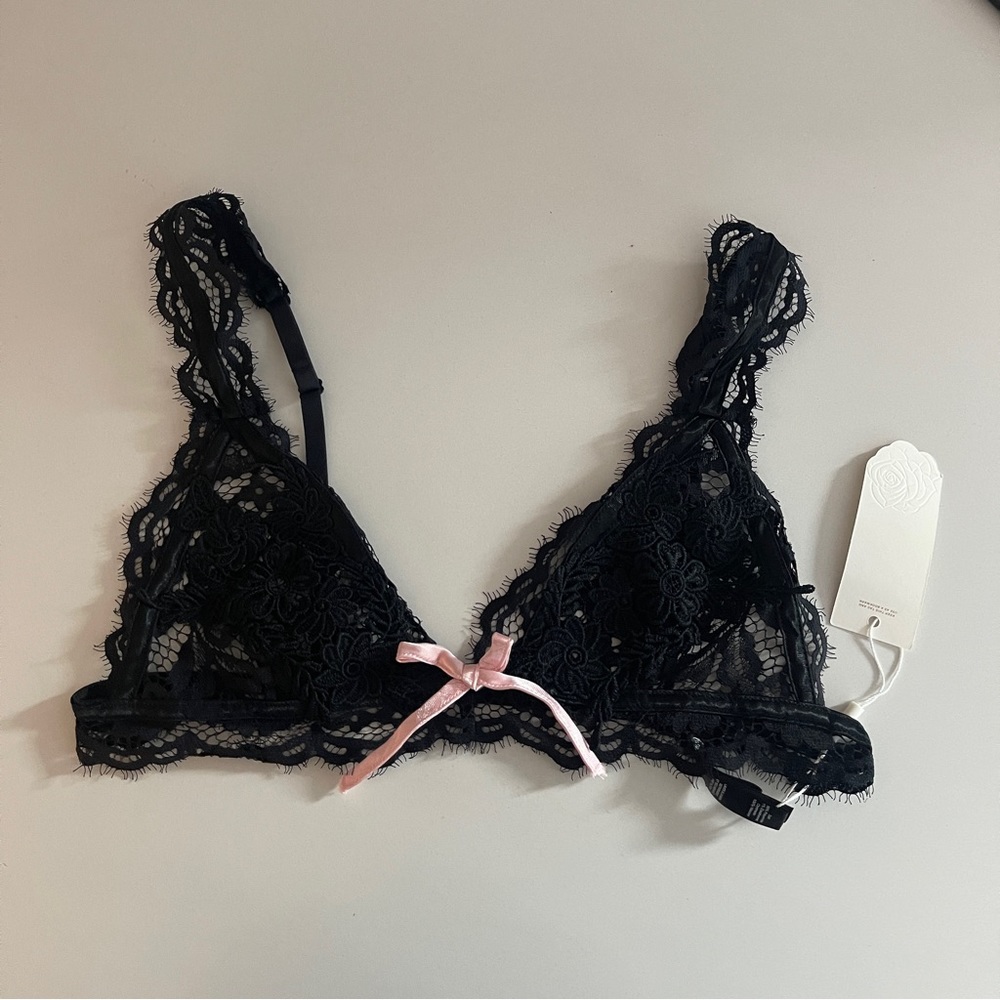 For Love and Lemons Bralette size Medium lace black